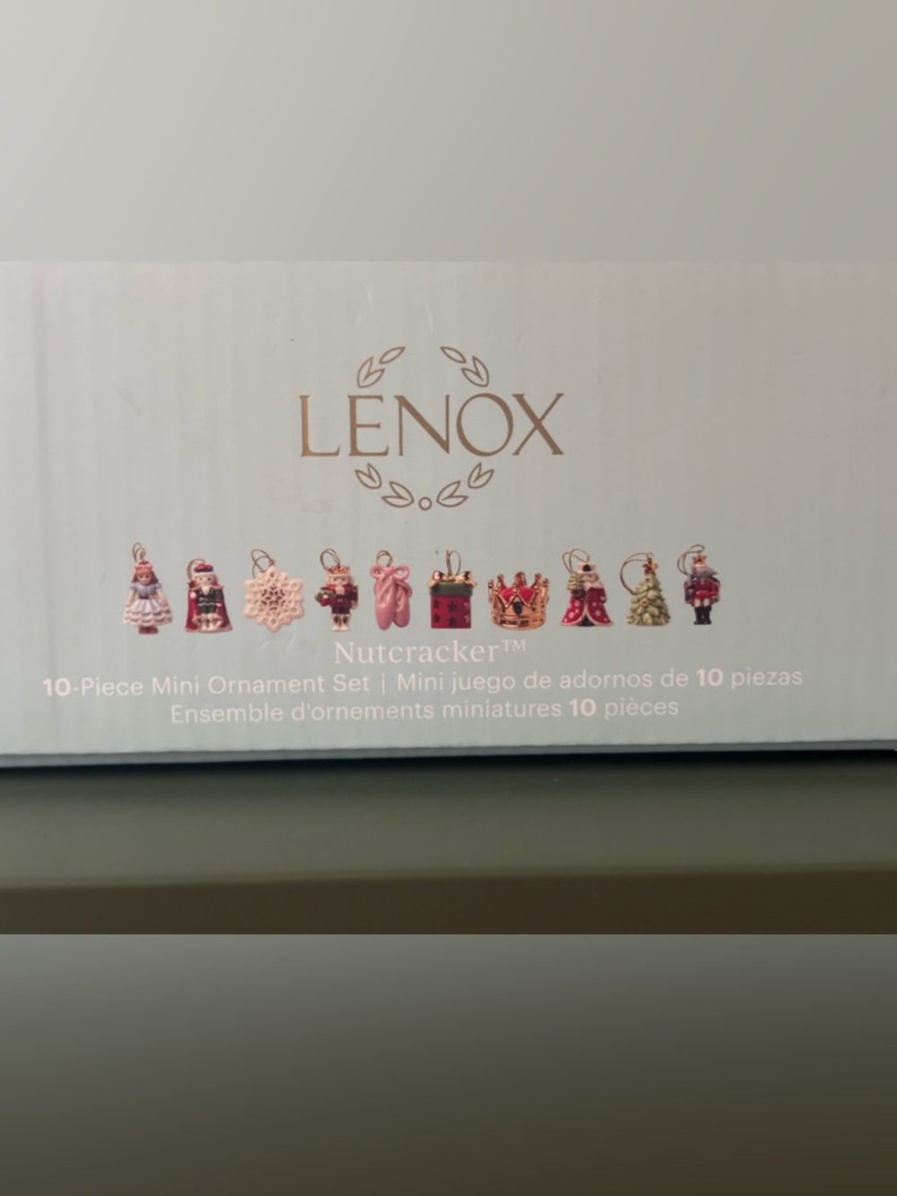 Lenox THE NUTCRACKER 10 Piece Miniature Mini Christmas Ornament Set Brand New